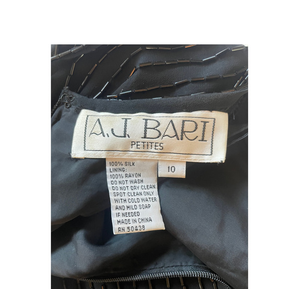 100% SILK Vintage Flapper Sequin Beaded 60's dress | MEDIUM - Picture 5 of 5